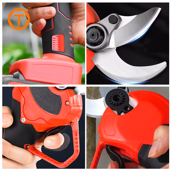 Cordless 21V Battery Metal Pruner Scissors Electric Pruning Shears for Trees